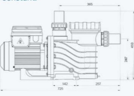 2023 EAKP100 1HP αντλίες πισίνων για πισίνες