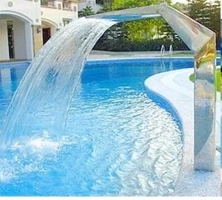 Πισίνα 1.5m αεριωθούμενο αεροπλάνο καταρρακτών ανοξείδωτου