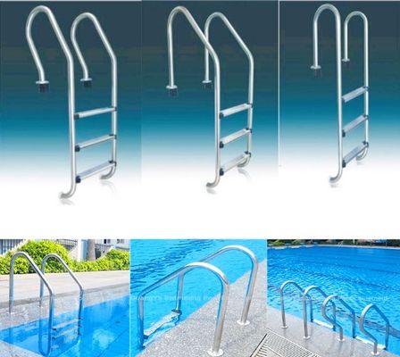 Ασημένιες ράγες σκαλοπατιών πισινών 1.0mm SS316