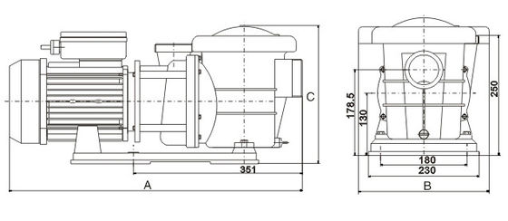 2HP αντλίες πηγών πισινών